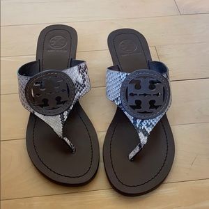 Tory Burch wedge thong sandals